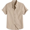 image:imageCOOFANDY Mens Short Sleeve Oxford Shirt Plaid Casual Button Down Shirts Summer Untucked Dress Shirt with PocketLight Khaki