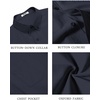 image:imageCOOFANDY Mens Short Sleeve Oxford Shirt Plaid Casual Button Down Shirts Summer Untucked Dress Shirt with PocketNavy Blue