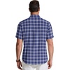 image:imageCOOFANDY Mens Short Sleeve Oxford Shirt Plaid Casual Button Down Shirts Summer Untucked Dress Shirt with PocketNavy Blue Plaid