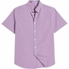 image:imageCOOFANDY Mens Short Sleeve Oxford Shirt Plaid Casual Button Down Shirts Summer Untucked Dress Shirt with PocketRed Plaid