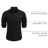 image:imageCOOFANDY Mens Western Cowboy Shirts Long Sleeve Cotton Casual Button Down Work Shirt with PocketsBlack  Red