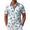 Light Blue Palm Leaf