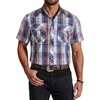 Red blue white Plaid