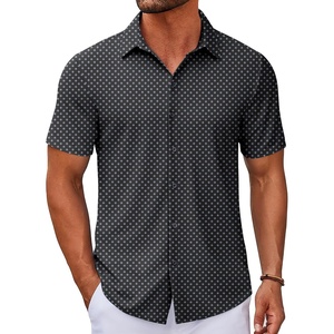 image:imageCOOFANDY Mens Casual Button Down Short Sleeve Shirts Untucked Wrinkle Free Shirt Stretch Dress ShirtsJh630
