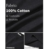 image:imageCOOFANDY Mens 100 Cotton TShirts Short Sleeve T Shirt Crew Neck Tees Casual Wash Basic Tee ShirtsBlack