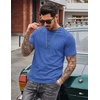 image:imageCOOFANDY Mens 100 Cotton TShirts Short Sleeve T Shirt Crew Neck Tees Casual Wash Basic Tee ShirtsBlue