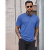 image:imageCOOFANDY Mens 100 Cotton TShirts Short Sleeve T Shirt Crew Neck Tees Casual Wash Basic Tee ShirtsBlue