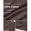 image:imageCOOFANDY Mens 100 Cotton TShirts Short Sleeve T Shirt Crew Neck Tees Casual Wash Basic Tee ShirtsBrown