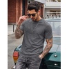 image:imageCOOFANDY Mens 100 Cotton TShirts Short Sleeve T Shirt Crew Neck Tees Casual Wash Basic Tee ShirtsDark Grey