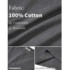 image:imageCOOFANDY Mens 100 Cotton TShirts Short Sleeve T Shirt Crew Neck Tees Casual Wash Basic Tee ShirtsDark Grey
