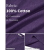 image:imageCOOFANDY Mens 100 Cotton TShirts Short Sleeve T Shirt Crew Neck Tees Casual Wash Basic Tee ShirtsDark Purple
