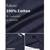 image:imageCOOFANDY Mens 100 Cotton TShirts Short Sleeve T Shirt Crew Neck Tees Casual Wash Basic Tee ShirtsMidnight Blue
