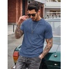 image:imageCOOFANDY Mens 100 Cotton TShirts Short Sleeve T Shirt Crew Neck Tees Casual Wash Basic Tee ShirtsNavy