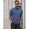 image:imageCOOFANDY Mens 100 Cotton TShirts Short Sleeve T Shirt Crew Neck Tees Casual Wash Basic Tee ShirtsNavy