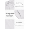 image:imageCOOFANDY Mens 2 Pieces Cotton Linen Set Long Sleeve Henley Shirts Casual Beach Pants With Pockets Summer Yoga OutfitsBlue Striped