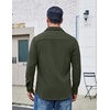 image:imageCOOFANDY Mens Button Down Shirt Corduroy Long Sleeve Casual Untucked Shirt Jacket with PocketArmy Green