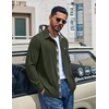 image:imageCOOFANDY Mens Button Down Shirt Corduroy Long Sleeve Casual Untucked Shirt Jacket with PocketArmy Green