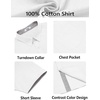 image:imageCOOFANDY Mens Button Down Shirts Short Sleeve Casual Cotton Shirts Summer Beach Wedding Shirt with PocketWhite