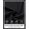 image:imageCOOFANDY Mens Button Down Short Sleeve Shirt Casual Summer Stretch Denim Dress Shirts with PocketBlack
