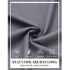 image:imageCOOFANDY Mens Button Down Short Sleeve Shirt Casual Summer Stretch Denim Dress Shirts with PocketGrey