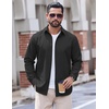 image:imageCOOFANDY Mens Casual Button Down Shirts Long Sleeve Untucked Shirts Vintage Denim Dress ShirtBlack