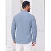 image:imageCOOFANDY Mens Casual Button Down Shirts Long Sleeve Untucked Shirts Vintage Denim Dress ShirtLight Blue