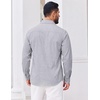 image:imageCOOFANDY Mens Casual Button Down Shirts Long Sleeve Untucked Shirts Vintage Denim Dress ShirtLight Grey