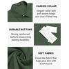 image:imageCOOFANDY Mens Casual Button Down Shirts Short Sleeve Linen Shirts Summer Beach Dress ShirtArmy Green