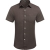 image:imageCOOFANDY Mens Casual Button Down Shirts Short Sleeve Linen Shirts Summer Beach Dress ShirtCoffe