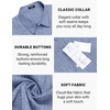 image:imageCOOFANDY Mens Casual Button Down Shirts Short Sleeve Linen Shirts Summer Beach Dress ShirtDeep Blue
