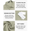 image:imageCOOFANDY Mens Casual Button Down Shirts Short Sleeve Linen Shirts Summer Beach Dress ShirtKhaki
