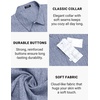 image:imageCOOFANDY Mens Casual Button Down Shirts Short Sleeve Linen Shirts Summer Beach Dress ShirtNavy