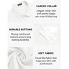 image:imageCOOFANDY Mens Casual Button Down Shirts Short Sleeve Linen Shirts Summer Beach Dress ShirtWhite