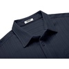 image:imageCOOFANDY Mens Casual Button Down Shirts Short Sleeve Textured Summer Beach Shirt with PocketIndigo
