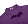 image:imageCOOFANDY Mens Casual Button Down Shirts Short Sleeve Textured Summer Beach Shirt with PocketPurple