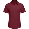 image:imageCOOFANDY Mens Casual Button Down Shirts Short Sleeve Textured Summer Beach Shirt with PocketWine Red