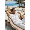 image:imageCOOFANDY Mens Casual Henley Shirt Band Collar Short Sleeve Shirt for Mens Summer Beach TShirts VacationWhite