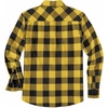 image:imageCOOFANDY Mens Casual Long Sleeve Button Up Plaid Flannel Shirt Jacket with PocketBuffalo Black Yellow