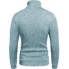 image:imageCOOFANDY Mens Casual Pullover Sweater Quarter Button Fleece Sweatshirt Knitted Thermal SweatersAqua Green
