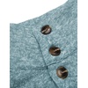 image:imageCOOFANDY Mens Casual Pullover Sweater Quarter Button Fleece Sweatshirt Knitted Thermal SweatersAqua Green