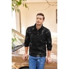image:imageCOOFANDY Mens Casual Pullover Sweater Quarter Button Fleece Sweatshirt Knitted Thermal SweatersBlack