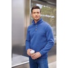 image:imageCOOFANDY Mens Casual Pullover Sweater Quarter Button Fleece Sweatshirt Knitted Thermal SweatersBlue