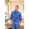 image:imageCOOFANDY Mens Casual Pullover Sweater Quarter Button Fleece Sweatshirt Knitted Thermal SweatersBlue