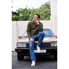 image:imageCOOFANDY Mens Casual Pullover Sweater Quarter Button Fleece Sweatshirt Knitted Thermal SweatersCoffee