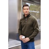 image:imageCOOFANDY Mens Casual Pullover Sweater Quarter Button Fleece Sweatshirt Knitted Thermal SweatersCoffee