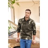 image:imageCOOFANDY Mens Casual Pullover Sweater Quarter Button Fleece Sweatshirt Knitted Thermal SweatersCoffee