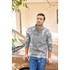 image:imageCOOFANDY Mens Casual Pullover Sweater Quarter Button Fleece Sweatshirt Knitted Thermal SweatersGrey