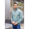 image:imageCOOFANDY Mens Casual Pullover Sweater Quarter Button Fleece Sweatshirt Knitted Thermal SweatersMint Green Heather