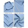 image:imageCOOFANDY Mens Cuban Guayabera Shirt Casual Button Down Shirts Long Sleeve Summer Beach ShirtsBluewhite Webbing