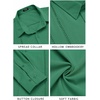 image:imageCOOFANDY Mens Cuban Guayabera Shirt Casual Button Down Shirts Long Sleeve Summer Beach ShirtsOasis Green